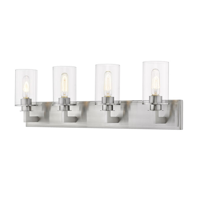 Z-Lite Savannah 4 Light Vanity, Brushed Nickel - 462-4V-BN