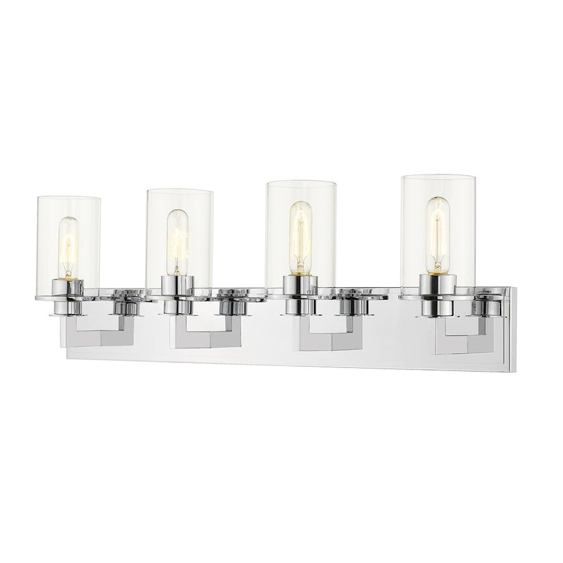 Z-Lite Savannah 4 Light Vanity, Chrome - 462-4V-CH