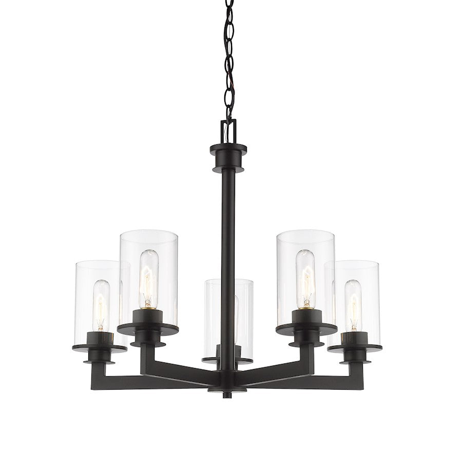 Z-Lite Savannah 5 Light Chandelier, Bronze - 462-5BRZ