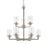 Z-Lite Savannah 9 Light Chandelier, Brushed Nickel - 462-9BN