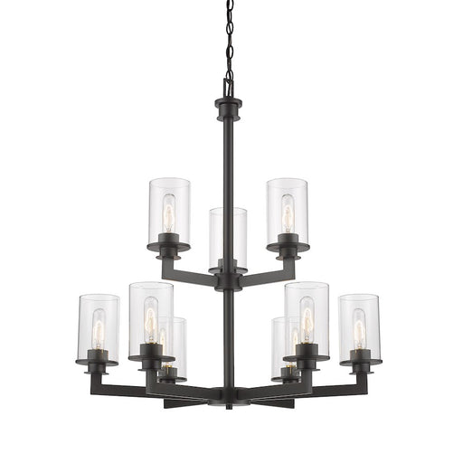 Z-Lite Savannah 9 Light Chandelier, Bronze - 462-9BRZ