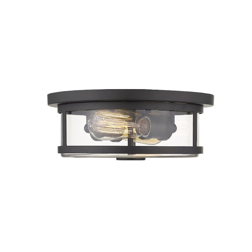 Z-Lite Savannah 2 Light Flush Mount, Bronze, 11" - 462F11-BRZ