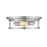 Z-Lite Savannah 2 Light Flush Mount, Brushed Nickel - 462F14-BN