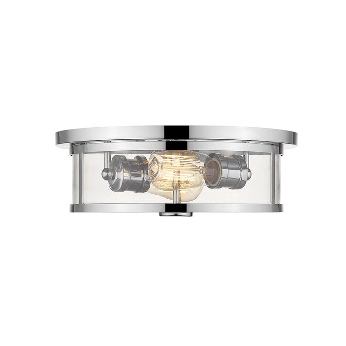 Z-Lite Savannah 2 Light Flush Mount, Chrome - 462F14-CH