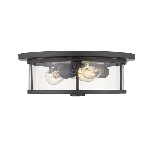 Z-Lite Savannah 3 Light Flush Mount, Bronze - 462F16-BRZ