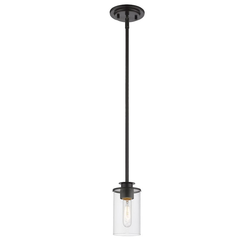 Z-Lite Savannah 1 Light Mini Pendant, Bronze - 462MP-BRZ