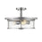 Z-Lite Savannah 3 Light Semi Flush Mount, Brushed Nickel, 15.75" - 462SF16-BN