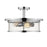 Z-Lite Savannah 3 Light Semi Flush Mount, Chrome - 462SF16-CH