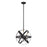 Z-Lite Cavallo 3 Light Pendant, Hammered Black/Chrome - 463-12HBK-CH