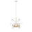 Z-Lite Cavallo 6 Light Pendant, Hammered White/Olde Brass - 463-24HWH-OBR