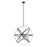 Z-Lite Cavallo 8 Light Pendant, Hammered Black/Chrome - 463-30HBK-CH