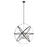 Z-Lite Cavallo 10 Light Pendant, Hammered Black/Chrome - 463-36HBK-CH
