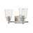 Z-Lite Bohin 2 Light Vanity, Brushed Nickel/Seedy - 464-2V-BN