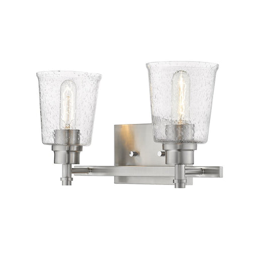 Z-Lite Bohin 2 Light Vanity, Brushed Nickel/Seedy - 464-2V-BN