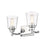 Z-Lite Bohin 2 Light Vanity in Chrome/Clear Seedy