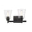 Z-Lite Bohin 2 Light Vanity, Matte Black/Seedy - 464-2V-MB
