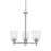 Z-Lite Bohin 3 Light Chandelier, Brushed Nickel/Seedy - 464-3BN