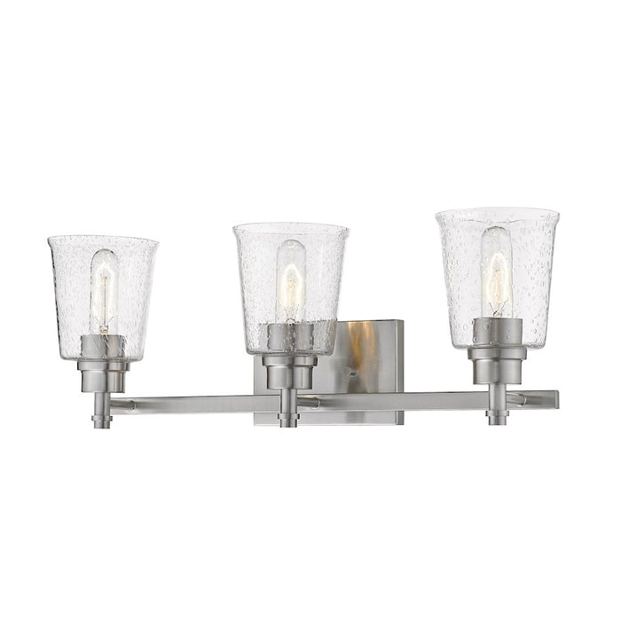 Z-Lite Bohin 3 Light Vanity, Brushed Nickel/Seedy - 464-3V-BN