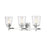 Z-Lite Bohin 3 Light Vanity in Chrome/Clear Seedy
