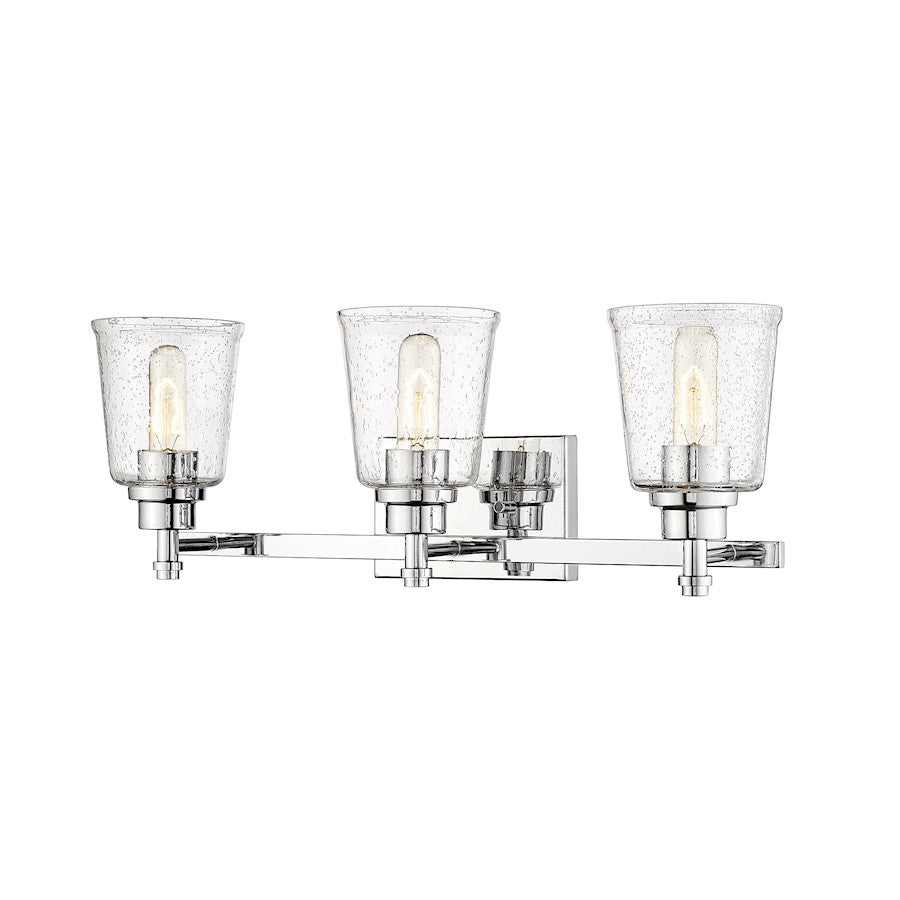 Z-Lite Bohin 3 Light Vanity in Chrome/Clear Seedy
