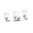 Z-Lite Bohin 3 Light Vanity in Chrome/Clear Seedy