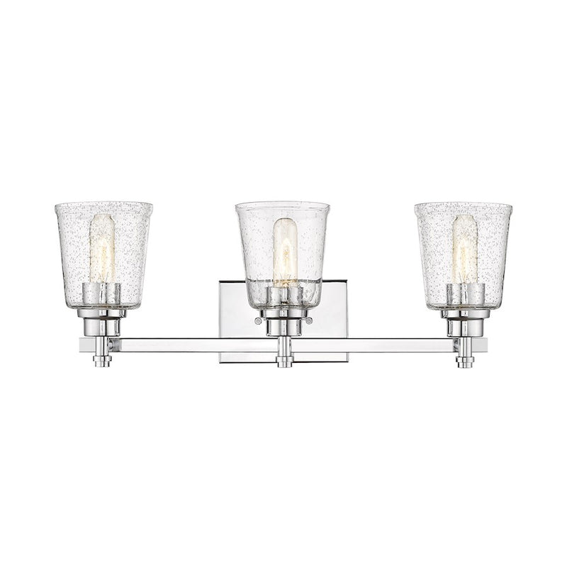 Z-Lite Bohin 3 Light Vanity in Chrome/Clear Seedy