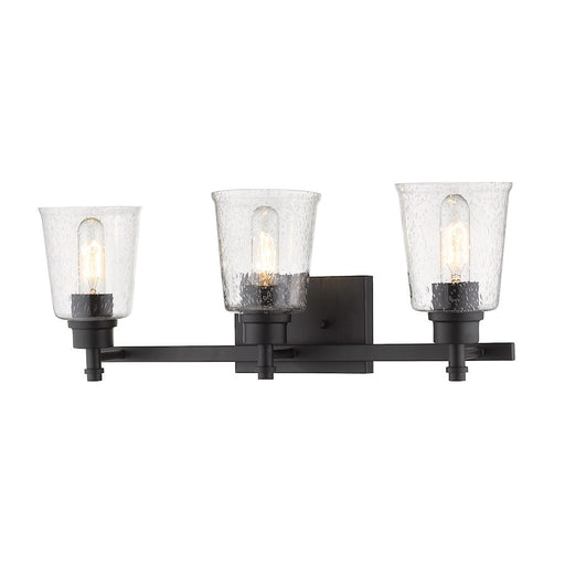 Z-Lite Bohin 3 Light Vanity, Matte Black/Seedy - 464-3V-MB