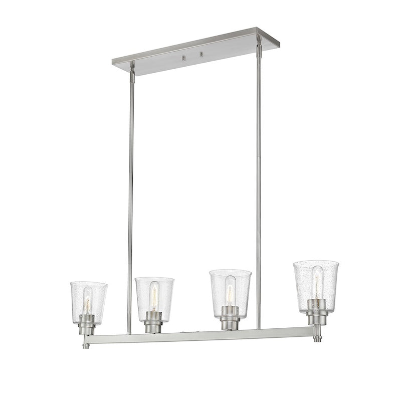 Z-Lite Bohin 4 Light Island/Billiard, Brushed Nickel/Seedy - 464-4L-BN