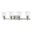 Z-Lite Bohin 4 Light Vanity, Brushed Nickel/Seedy - 464-4V-BN