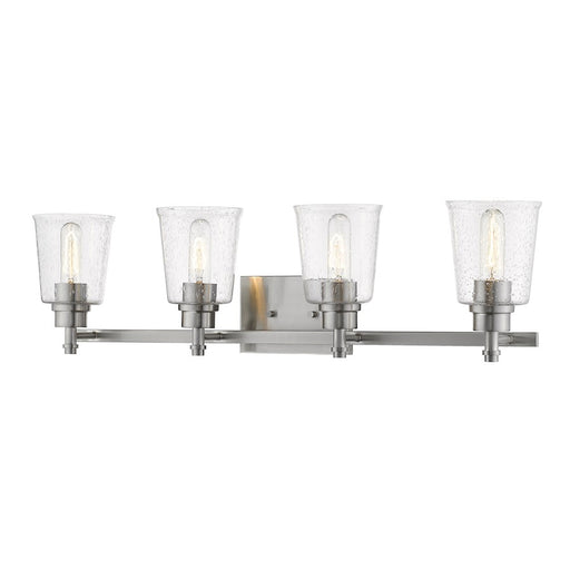 Z-Lite Bohin 4 Light Vanity, Brushed Nickel/Seedy - 464-4V-BN