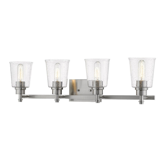 Z-Lite Bohin 4 Light Vanity, Brushed Nickel/Seedy - 464-4V-BN