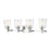 Z-Lite Bohin 4 Light Vanity in Chrome/Clear Seedy