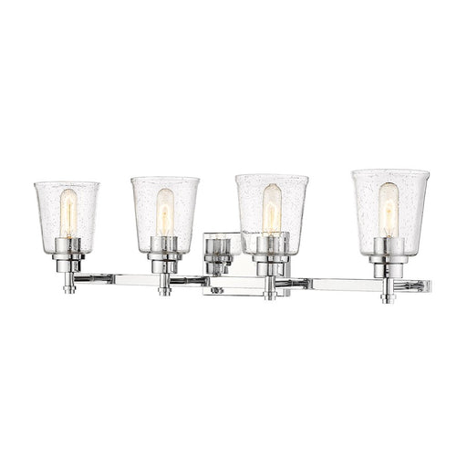 Z-Lite Bohin 4 Light Vanity in Chrome/Clear Seedy