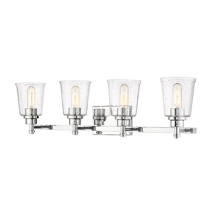 Z-Lite Bohin 4 Light Vanity in Chrome/Clear Seedy
