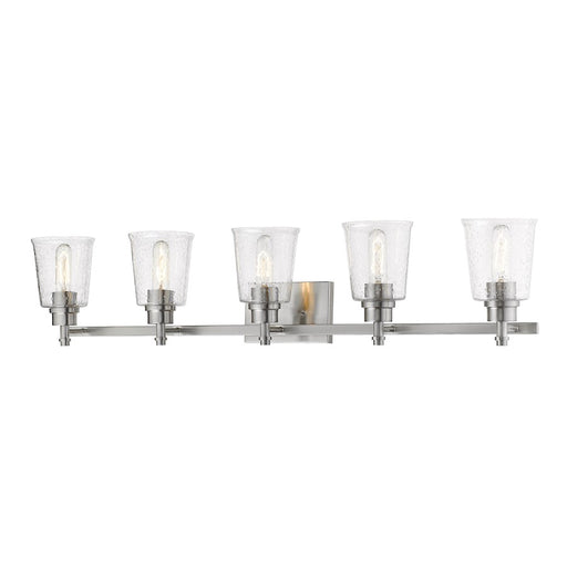 Z-Lite Bohin 5 Light Vanity, Brushed Nickel/Seedy - 464-5V-BN