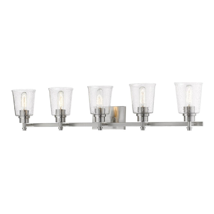 Z-Lite Bohin 5 Light Vanity, Brushed Nickel/Seedy - 464-5V-BN