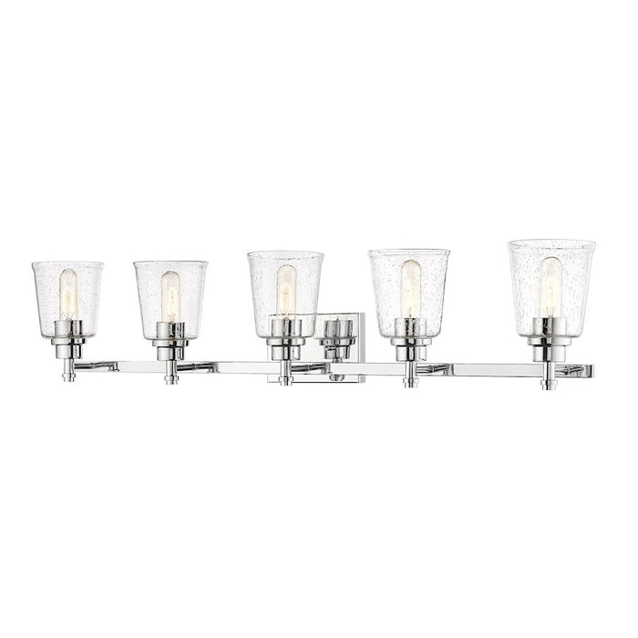 Z-Lite Bohin 5 Light Vanity in Chrome/Clear Seedy