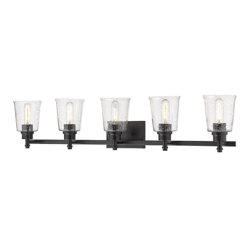 Z-Lite Bohin 5 Light Vanity, Matte Black/Seedy - 464-5V-MB