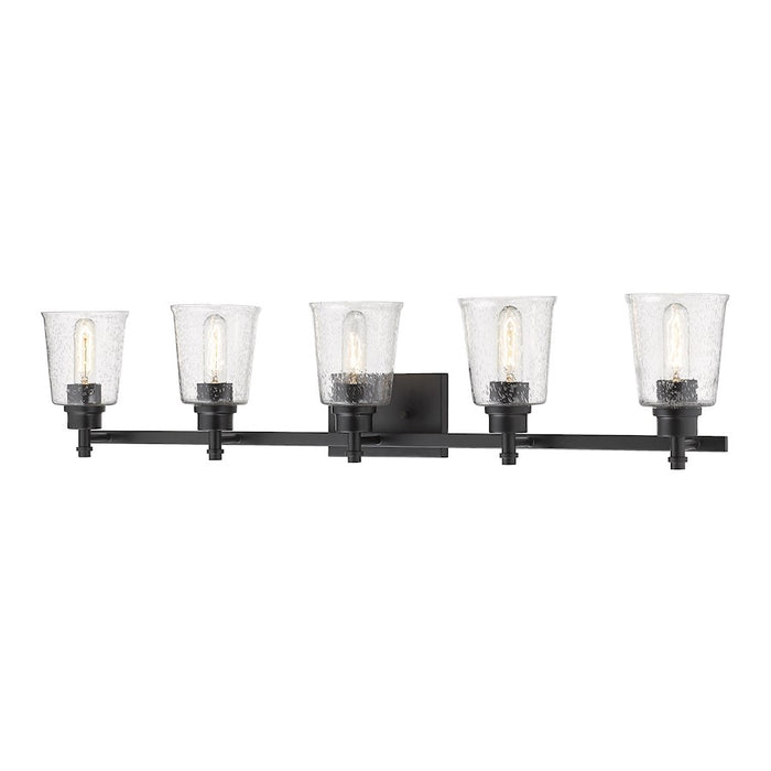 Z-Lite Bohin 5 Light Vanity, Matte Black/Seedy - 464-5V-MB