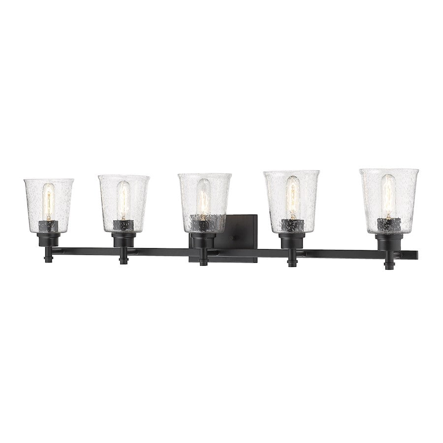 Z-Lite Bohin 5 Light Vanity, Matte Black/Seedy - 464-5V-MB