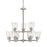 Z-Lite Bohin 9 Light Chandelier, Brushed Nickel/Seedy - 464-9BN
