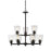 Z-Lite Bohin 9 Light Chandelier, Matte Black/Seedy - 464-9MB