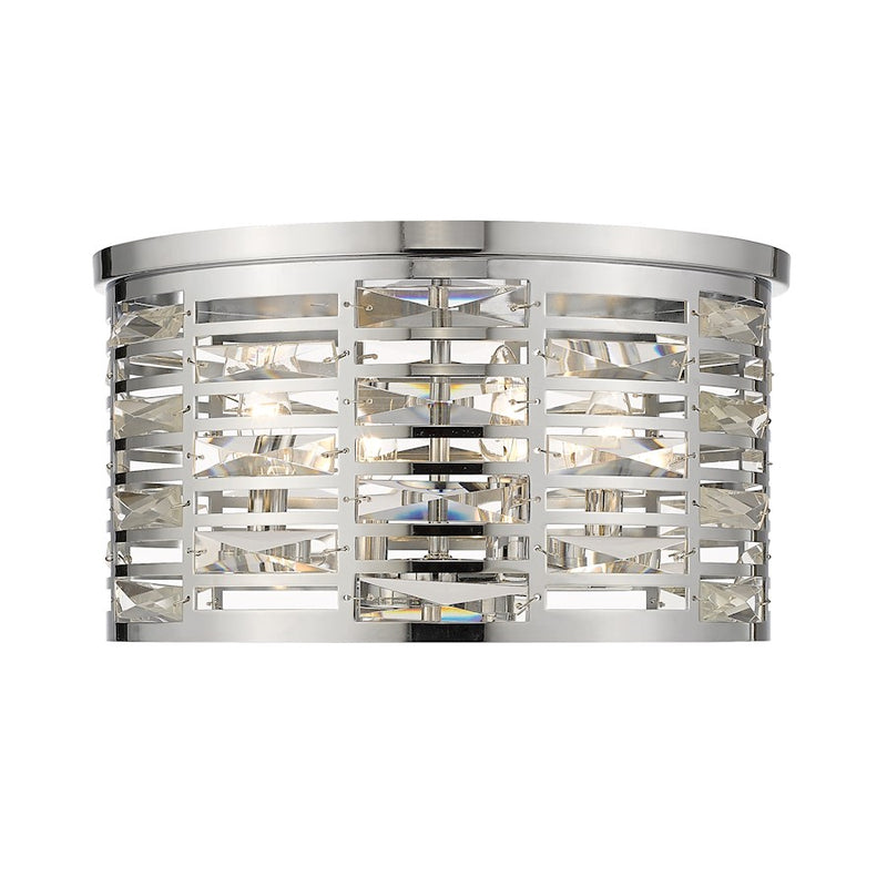 Z-Lite Cronise Flush Mount, Chrome