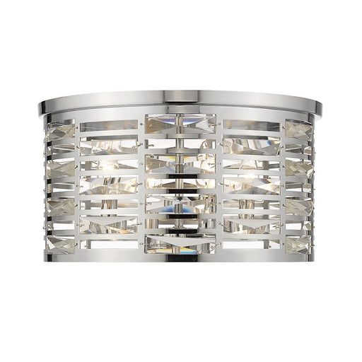 Z-Lite Cronise Flush Mount, Chrome