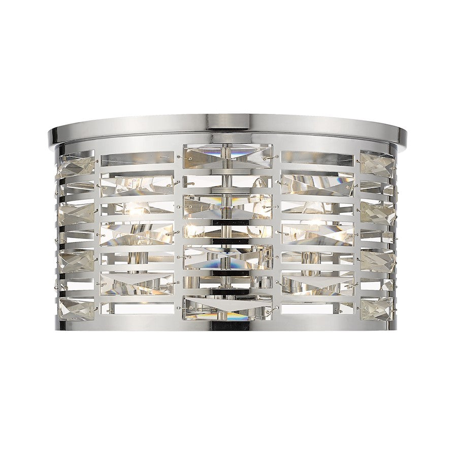 Z-Lite Cronise Flush Mount, Chrome