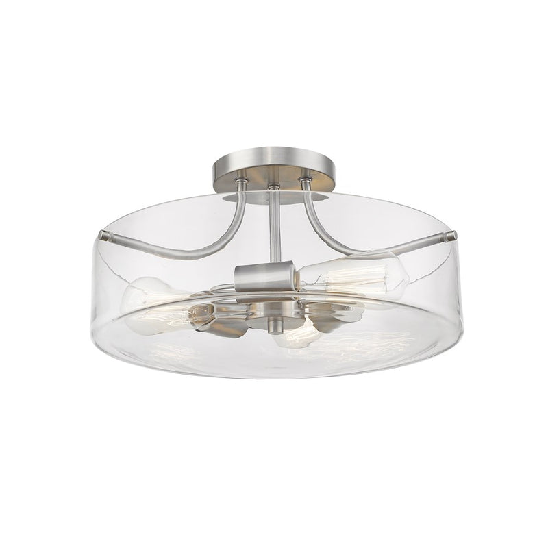 Z-Lite Delaney 3 Light Semi Flush Mount