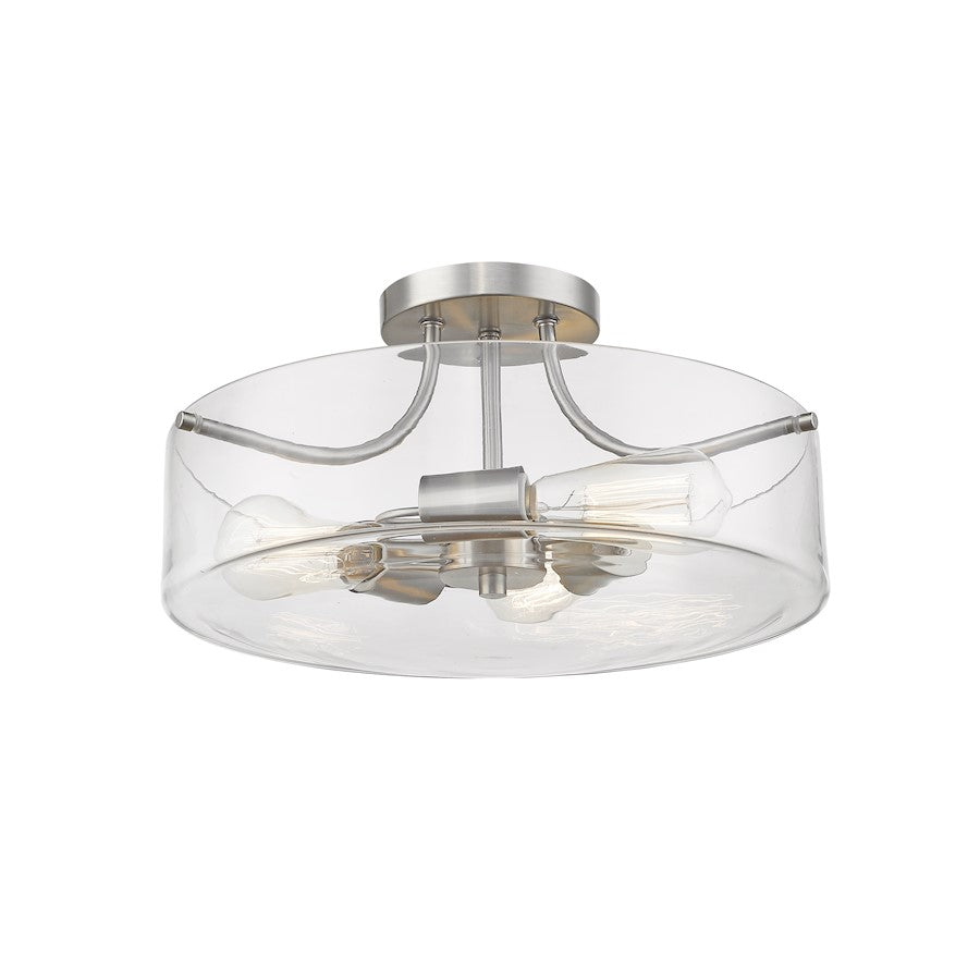 Z-Lite Delaney 3 Light Semi Flush Mount