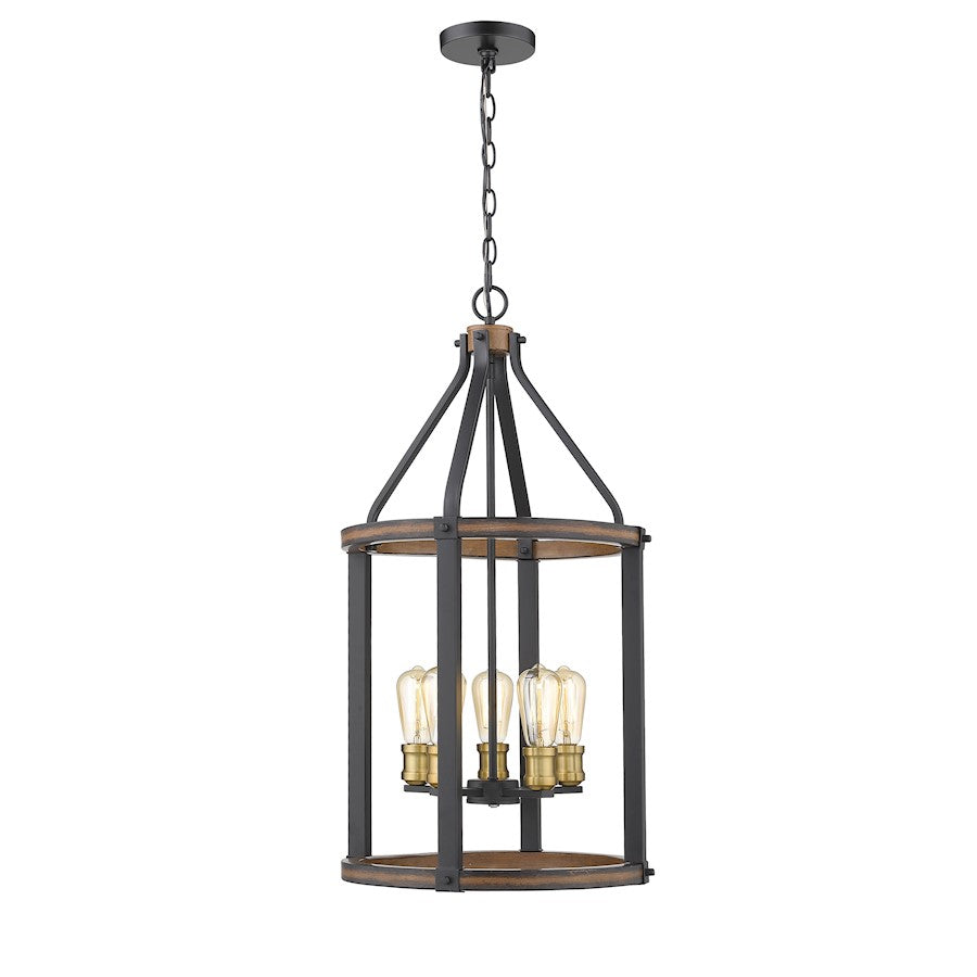 Z-Lite Kirkland Pendant, Ashen