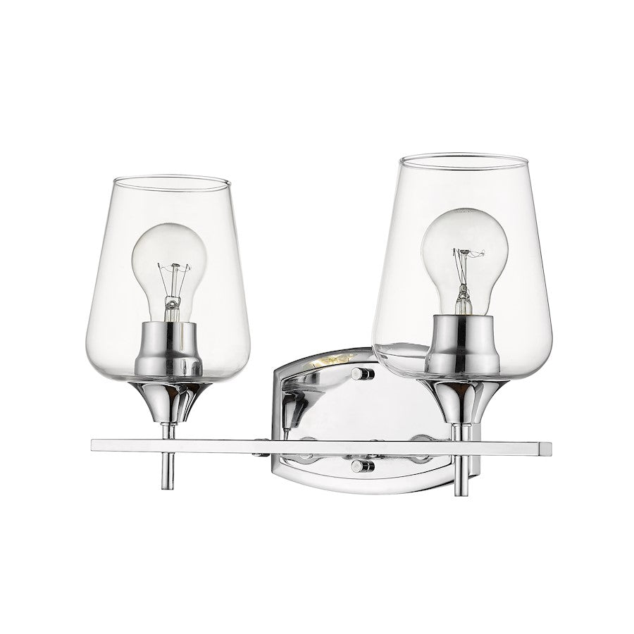 Z-Lite Joliet 2 Light Vanity, Chrome - 473-2V-CH