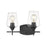 Z-Lite Joliet 2 Light Vanity, Matte Black - 473-2V-MB